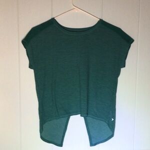 Old Navy Teal Short Sleeve Athletic Crisscross Tee